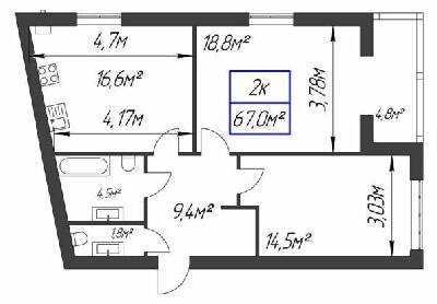 2-кімнатна 67 м² в ЖК Паркове містечко від 15 100 грн/м², Івано-Франківськ