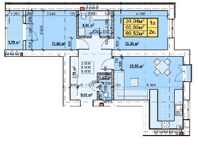 2-кімнатна 69.52 м² в ЖК Паркове містечко від 15 800 грн/м², Івано-Франківськ