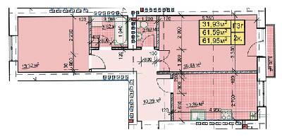 2-кімнатна 61.95 м² в ЖК Паркове містечко від 14 500 грн/м², Івано-Франківськ