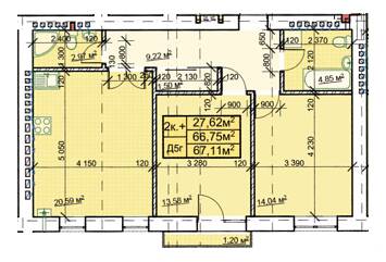 2-кімнатна 67.11 м² в ЖК Паркове містечко від 14 500 грн/м², Івано-Франківськ