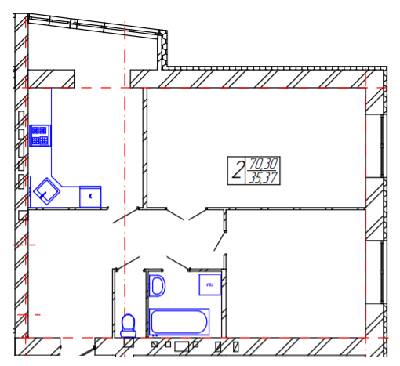 2-комнатная 70.3 м² в ЖК на вул. Проскурівського підпілля, 110 от 14 100 грн/м², Хмельницкий