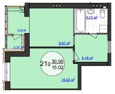 1-комнатная 39.5 м² в ЖК Кемпинг Сити от 13 500 грн/м², пгт Стрижавка