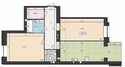 2-комнатная 80.52 м² в ЖК Премиум Парк от 20 500 грн/м², Житомир