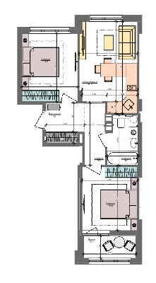 2-кімнатна 51.5 м² в ЖК Файна Таун від 50 050 грн/м², Київ