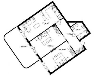 2-кімнатна 83 м² в ЖК Dream City від 34 700 грн/м², Ужгород