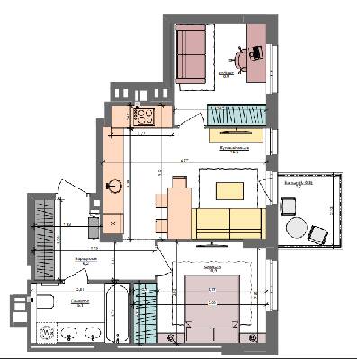 1-кімнатна 47.6 м² в ЖК Файна Таун від 58 450 грн/м², Київ