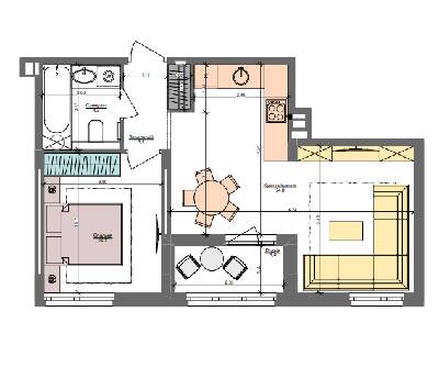 1-кімнатна 45.5 м² в ЖК Файна Таун від 58 450 грн/м², Київ