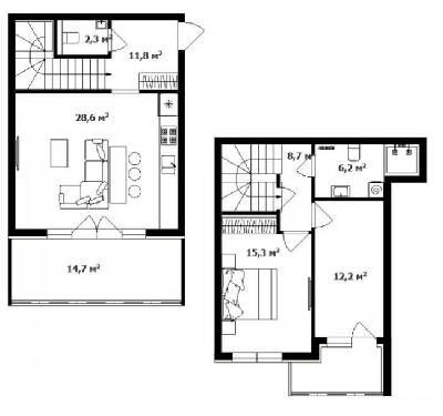 Дворівнева 91.7 м² в ЖК Green Land від 30 350 грн/м², Ужгород