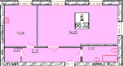 1-комнатная 66.32 м² в ЖК Маєток Боздош от 16 400 грн/м², Ужгород