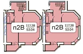 Дворівнева 117.38 м² в ЖК Kvartal від 21 900 грн/м², Запоріжжя