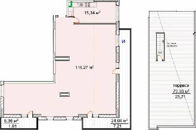 Дворівнева 164.4 м² в ЖК Корона Ренессанса від 22 200 грн/м², Запоріжжя