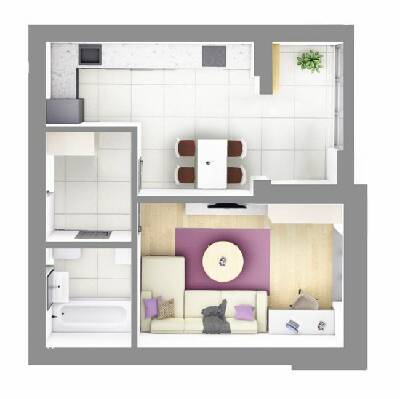 1-комнатная 40.2 м² в ЖК На Щасливому от 18 700 грн/м², Ровно