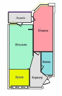 1-кімнатна 52.4 м² в ЖК на вул. Київська від 16 500 грн/м², Тернопіль