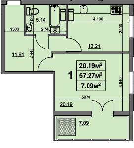 1-комнатная 57.27 м² в ЖК на ул. Припортовая (Героев Сталинграда), 22/1 от 16 700 грн/м², Черкассы