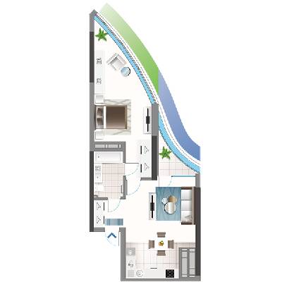 1-комнатная 58.78 м² в ЖК Oasis от 29 850 грн/м², Киев