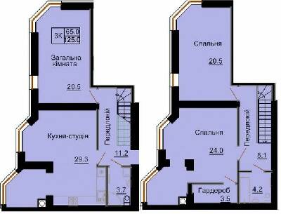 Двухуровневая 125 м² в ЖК София Клубный от 24 000 грн/м², с. Софиевская Борщаговка