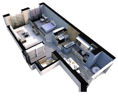 2-кімнатна 58.7 м² в ЖК Софія Резіденс від 33 000 грн/м², с. Софіївська Борщагівка
