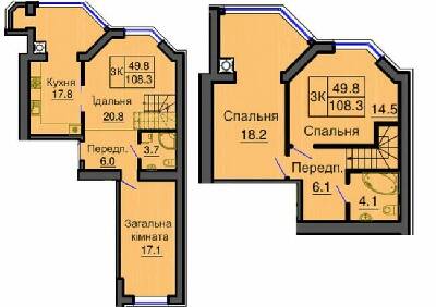 Дворівнева 108.3 м² в ЖК Софія Резіденс від 29 000 грн/м², с. Софіївська Борщагівка