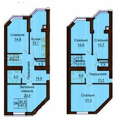 Двухуровневая 140.2 м² в ЖК София Сити от 24 000 грн/м², с. Софиевская Борщаговка
