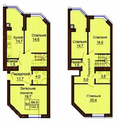 Двухуровневая 132.2 м² в ЖК София Сити от 24 000 грн/м², с. Софиевская Борщаговка
