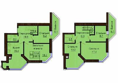Двухуровневая 116.7 м² в ЖК София Сити от 24 000 грн/м², с. Софиевская Борщаговка