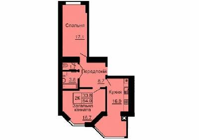 3-комнатная 64 м² в ЖК София Сити от 22 500 грн/м², с. Софиевская Борщаговка