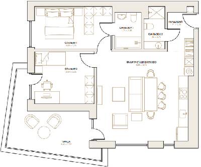 2-комнатная 78.53 м² в ЖК Artynov Hall от 27 450 грн/м², Винница