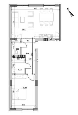 1-кімнатна 60.17 м² в ЖК Ріел Сіті від 23 315 грн/м², Львів