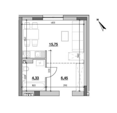 Студия 26.81 м² в ЖК Ріел Сіті от 19 098 грн/м², Львов