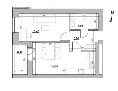 1-кімнатна 49.5 м² в ЖК Шенген від 23 894 грн/м², Львів