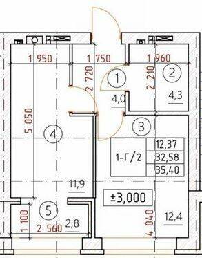 1-комнатная 35.4 м² в ЖК Новатор от 20 000 грн/м², г. Ирпень