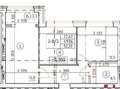 2-кімнатна 55.23 м² в ЖК Новатор від 18 650 грн/м², м. Ірпінь