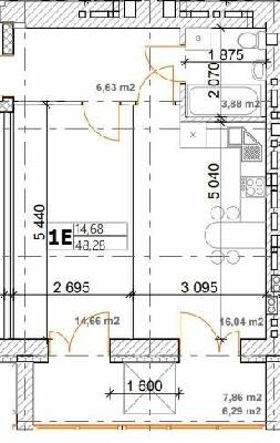 1-комнатная 48.28 м² в ЖК Семейный от 14 500 грн/м², пгт Дымер