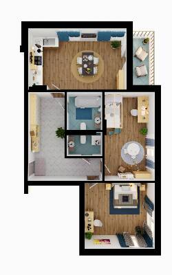 2-кімнатна 88.08 м² в ЖК Krona Park II від 23 064 грн/м², м. Бровари