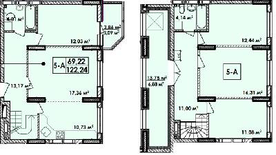 Двухуровневая 122.24 м² в Апарт-комплекс Электриков от 23 829 грн/м², Киев