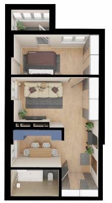 2-комнатная 46.2 м² в ЖК 4U от 26 928 грн/м², Киев