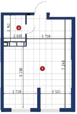 1-комнатная 39.48 м² в ЖК 4U от 25 480 грн/м², Киев