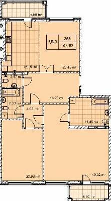 3-комнатная 148.62 м² в ЖК 52 Жемчужина (Pechersk Plaza) от 74 400 грн/м², Киев