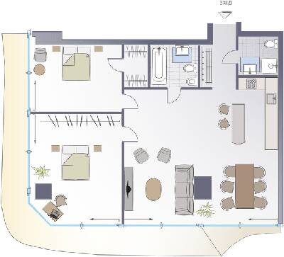 2-кімнатна 122.32 м² в ЖК Signature від 93 300 грн/м², Київ