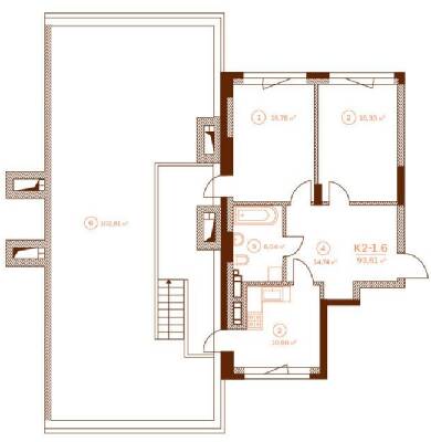 2-кімнатна 93.61 м² в ЖК Stanford від 49 000 грн/м², Київ