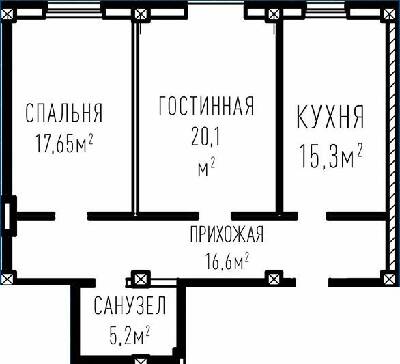 Двокімнатні в ЖК Лондон Парк