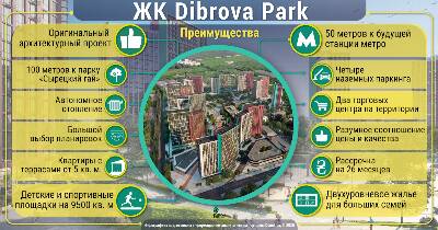Переваги житлового комплексу Dibrova Park