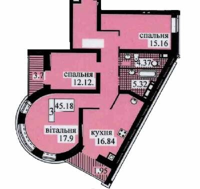 3-комнатная 79.67 м² в ЖК Городок от 18 500 грн/м², с. Софиевская Борщаговка