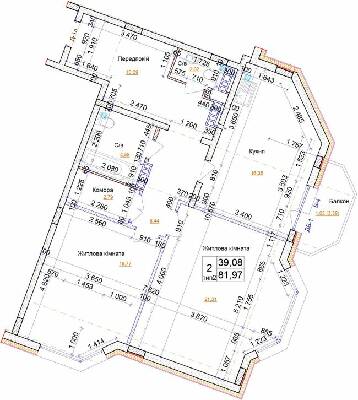 2-комнатная 81.97 м² в ЖК на ул. Симона Петлюры, 21б от 20 300 грн/м², г. Бровары