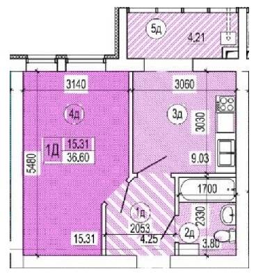 1-кімнатна 36.6 м² в ЖК Сімейний квартал від 18 000 грн/м², с. Требухів