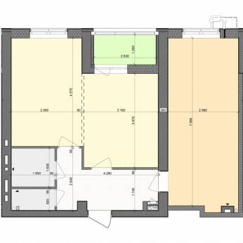 2-кімнатна 61.4 м² в ЖК Столичний від 23 000 грн/м², м. Васильків