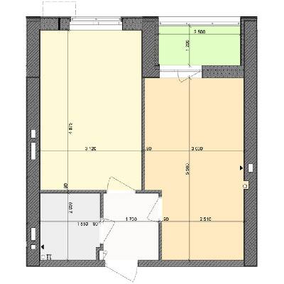 1-кімнатна 39.5 м² в ЖК Столичний від 20 000 грн/м², м. Васильків