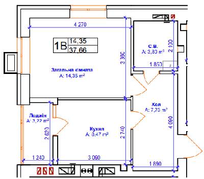 1-комнатная 37.66 м² в ЖК Бургундия от 24 650 грн/м², г. Ирпень