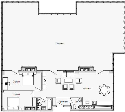3-комнатная 273.2 м² в Апарт-комплекс Port City от 37 650 грн/м², Днепр