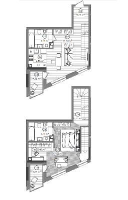 Дворівнева 84.71 м² в ЖК Creator City від 38 395 грн/м², Київ